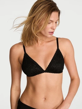 Бюстгальтер без косточек кружевной Victoria's Secret 542085718 L Черный (1159863388)