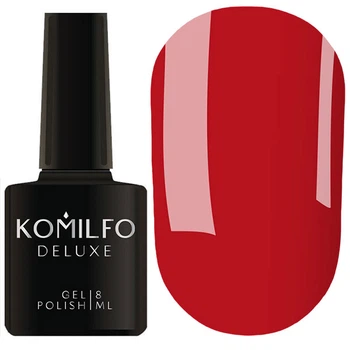 Гель-лак для нігтів Komilfo Deluxe Series №D315 карміновий червоний 8 мл