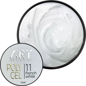 Полігель для нарощування нігтів ART POLYGEL №11 French White 15 мл