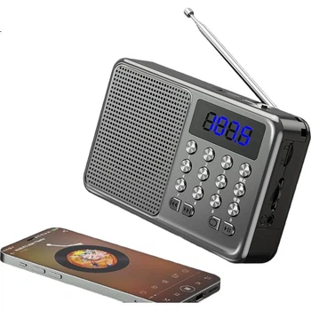Радио мини портативное SADA X9, Bluetooth, MP3, для пожилых