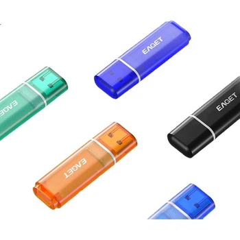 Флеш-накопитель EAGET 4 ГБ USB 2.0, мини-USB-накопитель для аукциона и тендера, портативный мини-USB-накопитель для автомобильного компьютера и мобильного телефона, совместим со всеми устройствами, 5 штук в коробке F8