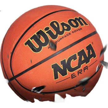 Баскетбольный мяч Wilson NCAA для взрослых, стандартный размер 7, прочный, с резиновым покрытием, для тренировок на открытом воздухе на цементной площадке, артикул 3017201.