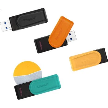 Флешка Kingston 64 ГБ, USB 3.2 Gen 1, поворотный корпус