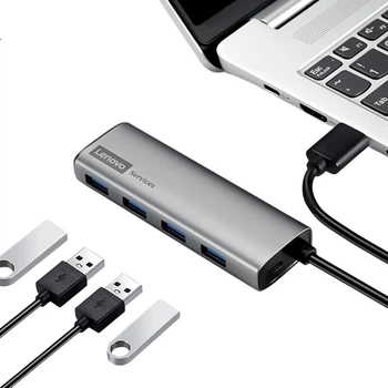 USB-концентратор Lenovo BY02-3.0 металевий, кабель 0.5 м, для ноутбука