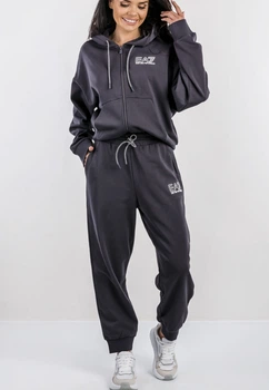 Спортивний костюм жіночий Emporio Armani EA7 бавовна сірий/графіт L (7W000110/AF12473)