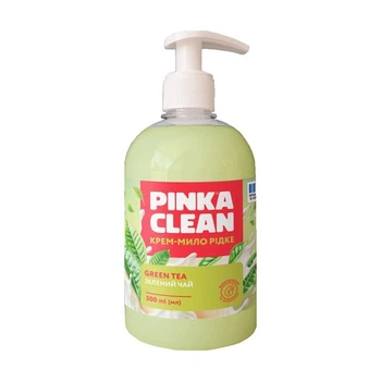 Мило рідке PINKA CLEAN 500мл крем-мило Зелений чай PLG