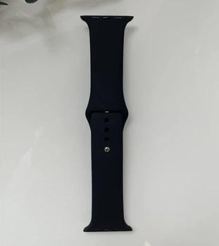 Силиконовый ремешок для умных часов Smart Watch 42/44 (Черный)