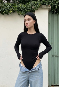 Женское боди стаф черное элегантное Staff q black M (394649)