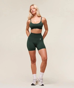 Спортивные шорты женские Gymshark 195522 XL Темно-зеленый (2200005156971)