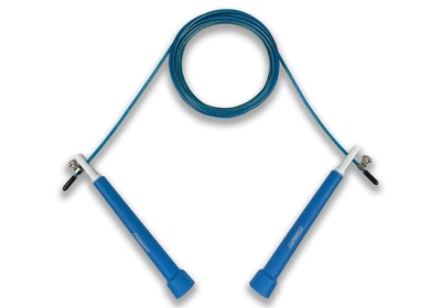 Скакалка скоростная EasyFit Speed Cable Rope 3 м синяя для кроссфита фитнеса бокса кардио тренировок со стальным тросом
