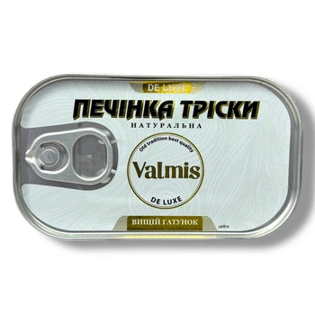 Печінка тріски Valmis Premium Натуральна 115 г