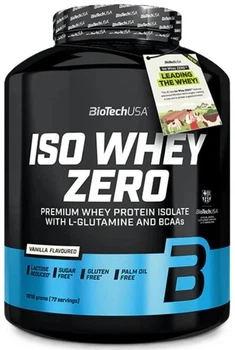 Сироватковий ізолят протеїну BioTechUSA Iso Whey Zero порошок 1816 г Ваніль (5999076263851)