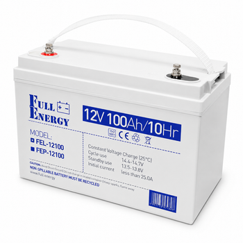 Аккумуляторная батарея Full Energy FEL-12100 12В 100Ah GL Серый