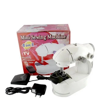 Швейная машинка Mini Sewing Machine с педалью и адаптером.