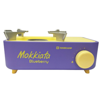Портативна газова плитка Base Camp Camping Stove Mokkiata Blueberry фіолетова/жовта