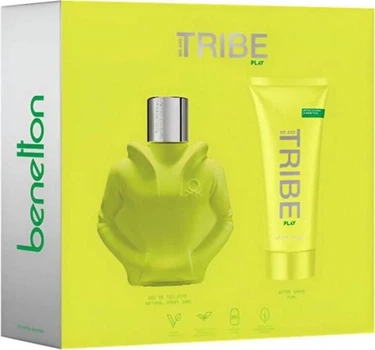 Набір для чоловіків United Colors of Benetton We Are Tribe Play Туалетна вода 90 мл + Гель для душу 75 мл (8433982027277)
