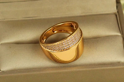 Кольцо Xuping Jewelry Звездный каскад р 20 золотистое