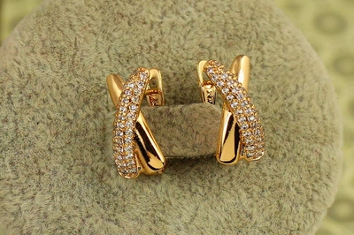 Сережки Xuping Jewelry Ікси 1,6 см золотисті