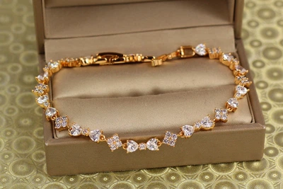 Браслет Xuping Jewelry тендітний союз 17 см 6 мм золотистий