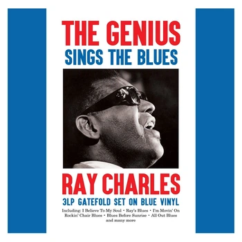 Виниловая пластинка Ray Charles - The Genius Sings The Blues (3LP, blue)