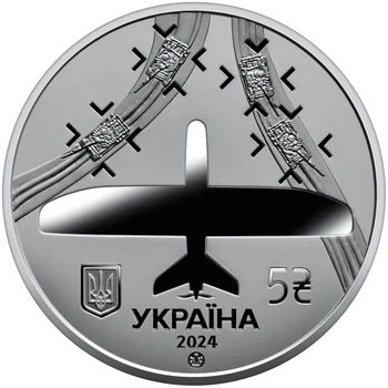 Монета Українська бавовна Лелека -100 Банковское состояние в капсуле L-100