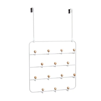Дверная вешалка 59,69x36,19x10,16 см белая Estique Multifunktionale Türgarderobe Umbra