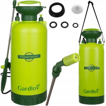Опрыскиватель садовый Gardlov 25430 8 л – ручной помповый с длинной штангой 40 см, шлангом 110 см и регулируемым распылением