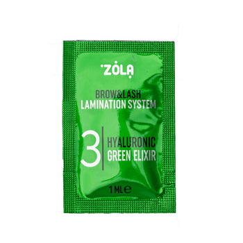 Color Lab Состав для ламинирования ресниц и бровей в саше 03 Hyaluronic Green Elixir 1ml