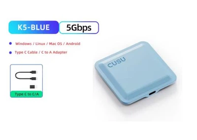 CUSU SSD 256 ГБ Портативный накопитель типа C USB3.2 Gen 2