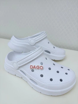 Шльопанці жіночі крокси Dago 425 39 білий рожевий