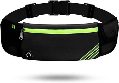 Спортивная сумка на пояс 20х10 см RunningBag черный (R051727)