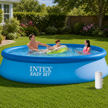 Надувной бассейн intex 28142 (366 х 84 см) с фильтр насосом
