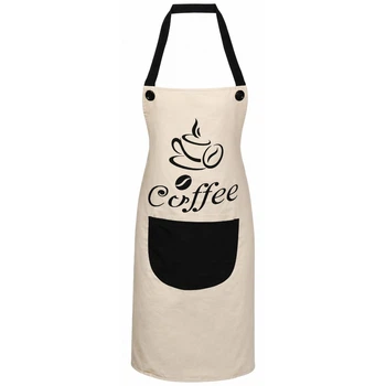 Фартук для кухни Coffee 72 х 65 см (R32607) Бежевый