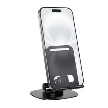 Держатель телефона настольный BOROFONE BH138 Fit metal folding desktop stand Черный