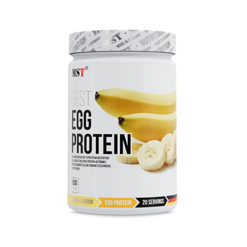 Яичный протеин Mst egg white protein 500 грамм, mst яичный протеин со вкусом банан, альбумин