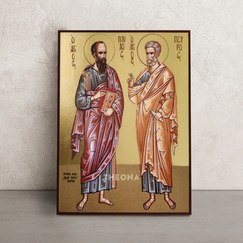 Икона святых апостолов Петра и Павла 20 × 26 см