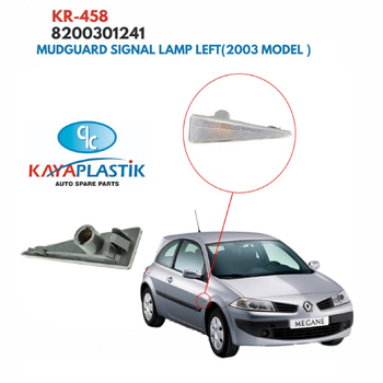 Покажчик повороту білий, ліве крило Renault Scenic, Megane II 2003 [KAYA] 8200301241