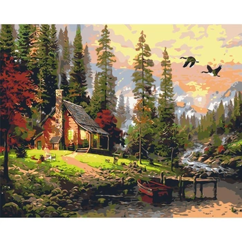 Картина по номерам "Охотничий домик" LW1831, 40х50 см