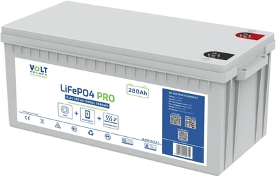 Акумулятор Volt Polska PRO LiFePO4 12.8V 280Ah (200A) Bluetooth + нагрівальна матриця (6AKLI20M28)