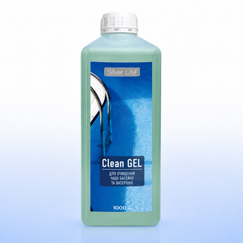 Засіб для очищення чаші басейну і ватерлінії від нальоту (Clean Gel), 1л Silver Life