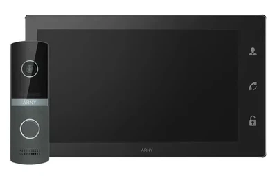 Мультиформатный комплект видеодомофона ARNY AVD-1421 (AVD-1040 2Мп IPS PiP + AVP-NG230 1Мп) Black + Graphite