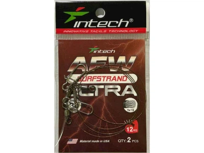 Повідець INTECH металевий 0,32мм 12кг 30см (2шт/уп) AFW Surfstrand Micro Ultra 1х19