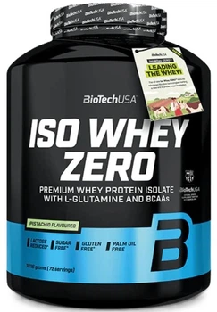 Izolat białka serwatkowego BioTechUSA Iso Whey Zero proszek 1816 g Pistacjowy (5999076263981)