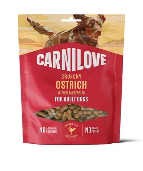 Лакомства хрустящие для собак Carnilove Crunchy Snack Ostrich with Blackberries страус и ежевика 200г, 100796