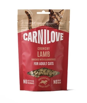 Лакомства хрустящие для кошек Carnilove Crunchy Snack Lamb with Blackberries ягнёнок и ежевика 50г, 100794