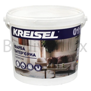 Фарба інтер'єрна Kreisel 011 база А латексна 5 л біла матова