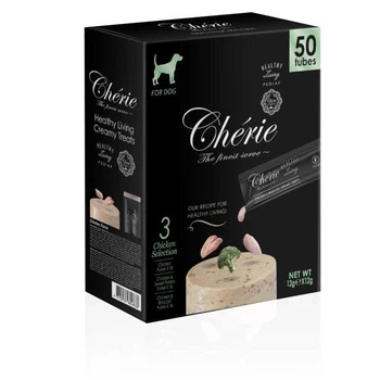 Набор кремового лакомства для собак Cherie с курицей, 50×12 г