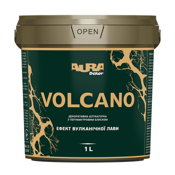 Декоративная штукатурка с перламутровым блеском Aura Volcano 1 л