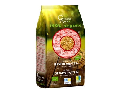 Крупа артек Galeks Agro з твердої пшениці органічна 400 г