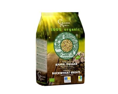 Крупа гречана Galeks Agro зелена органічна 400 г